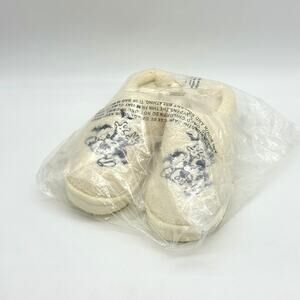 Aerie American Eagle Sherpa Mickey Mouse Bats Halloween Slippers Size 8 NEW